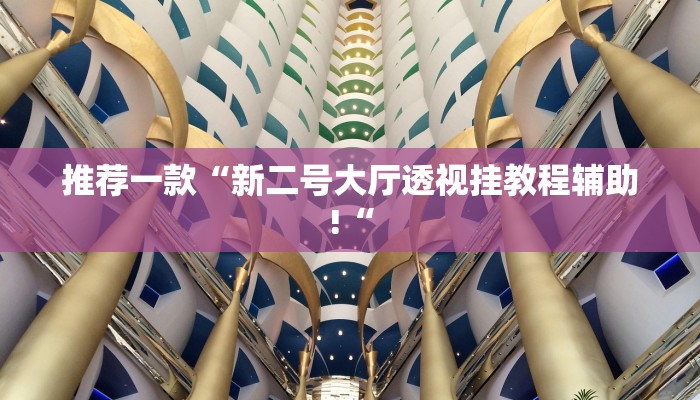 推荐一款“新二号大厅透视挂教程辅助!“