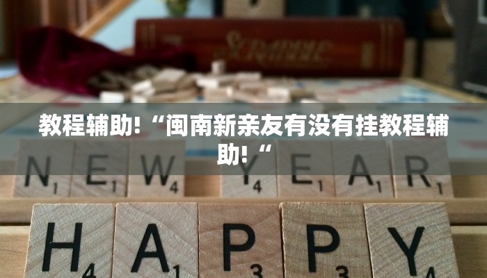 教程辅助!“闽南新亲友有没有挂教程辅助!“