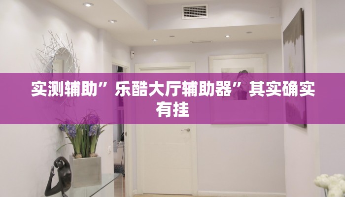 实测辅助”乐酷大厅辅助器”其实确实有挂