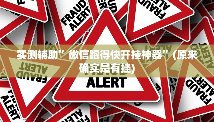 实测辅助”微信跑得快开挂神器”(原来确实是有挂)
