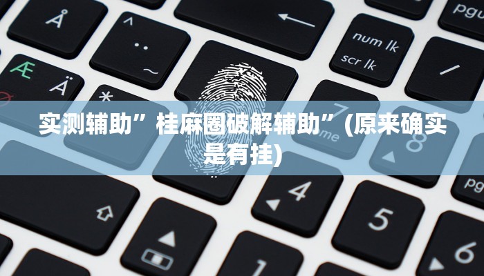 实测辅助”桂麻圈破解辅助”(原来确实是有挂)