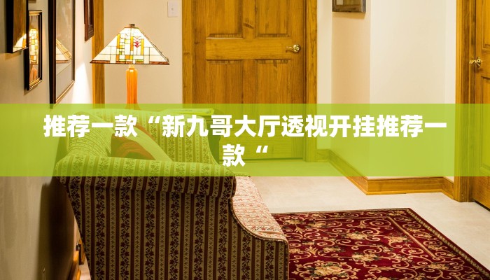 推荐一款“新九哥大厅透视开挂推荐一款“