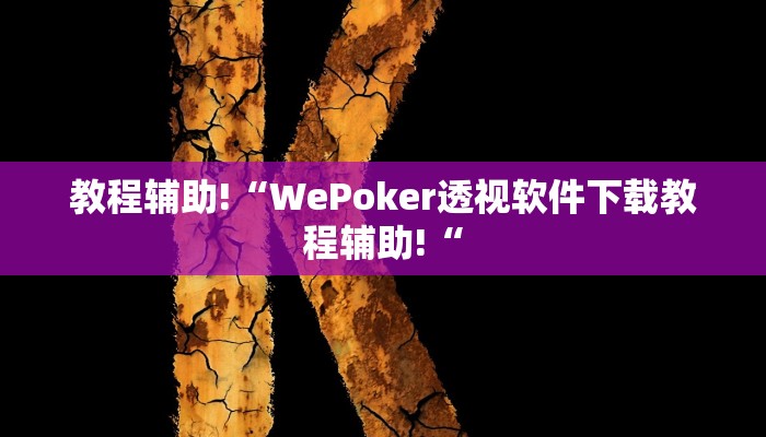 教程辅助!“WePoker透视软件下载教程辅助!“