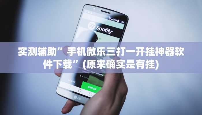 实测辅助”手机微乐三打一开挂神器软件下载”(原来确实是有挂)