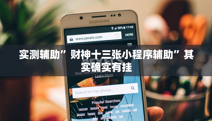 实测辅助”财神十三张小程序辅助”其实确实有挂