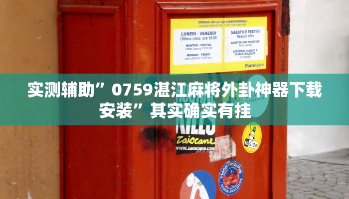 实测辅助”0759湛江麻将外卦神器下载安装”其实确实有挂