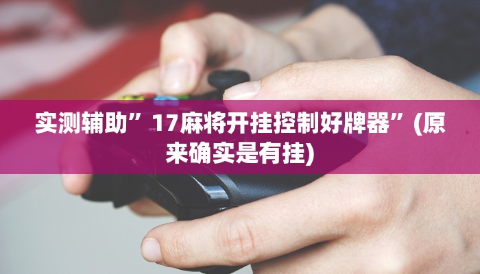 实测辅助”老友十三水有挂吗”(原来确实是有挂)