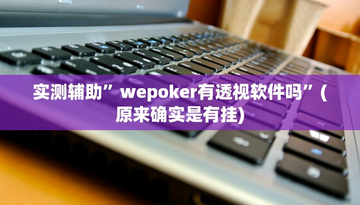 实测辅助”wepoker作弊辅助开挂工具”(原来确实是有挂)