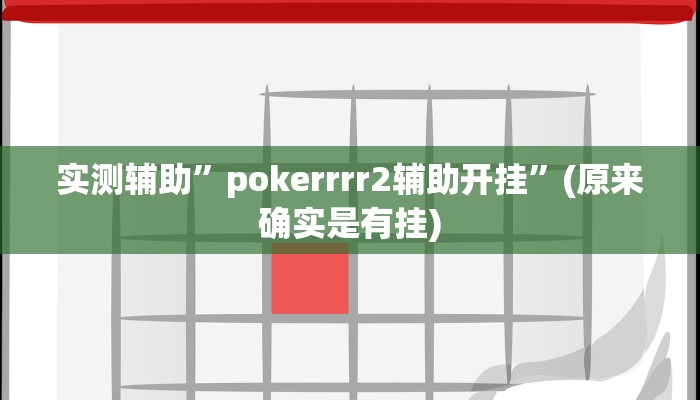 实测辅助”WePoker私人局用挂开挂软件”(原来确实是有挂)