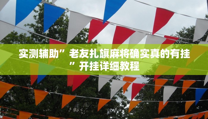 实测辅助”老友扎旗麻将确实真的有挂”开挂详细教程