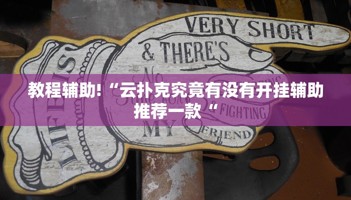 教程辅助!“云扑克究竟有没有开挂辅助推荐一款“