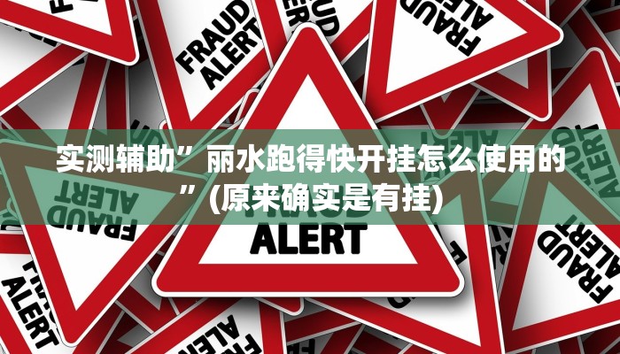实测辅助”丽水跑得快开挂怎么使用的”(原来确实是有挂)