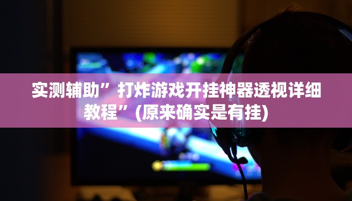 实测辅助”心悦填大坑透视挂是真的吗”(原来确实是有挂)