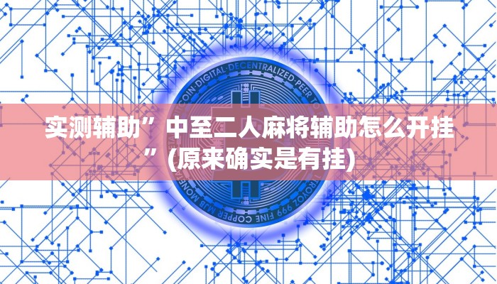 实测辅助”中至二人麻将辅助怎么开挂”(原来确实是有挂)