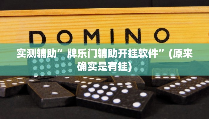实测辅助”牌乐门辅助开挂软件”(原来确实是有挂)