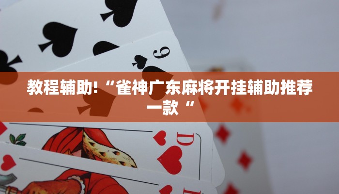 教程辅助!“雀神广东麻将开挂辅助推荐一款“