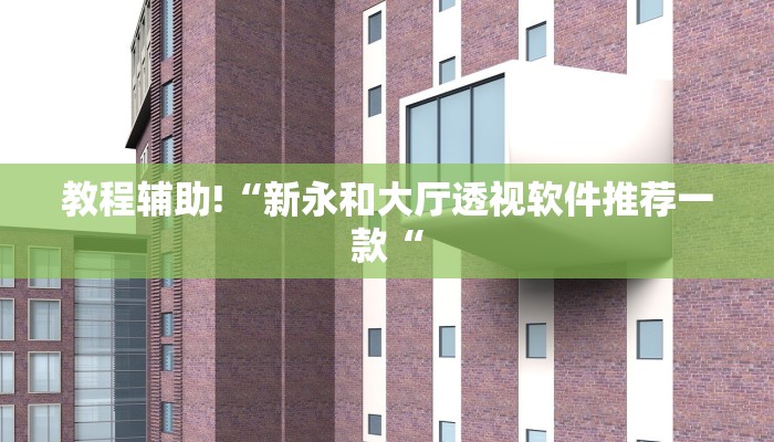 教程辅助!“新永和大厅透视软件推荐一款“