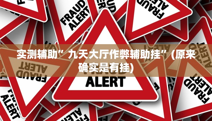实测辅助”九天大厅作弊辅助挂”(原来确实是有挂)