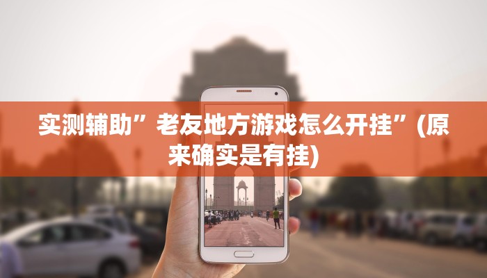 实测辅助”老友地方游戏怎么开挂”(原来确实是有挂)