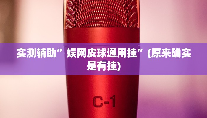 实测辅助”娱网皮球通用挂”(原来确实是有挂)