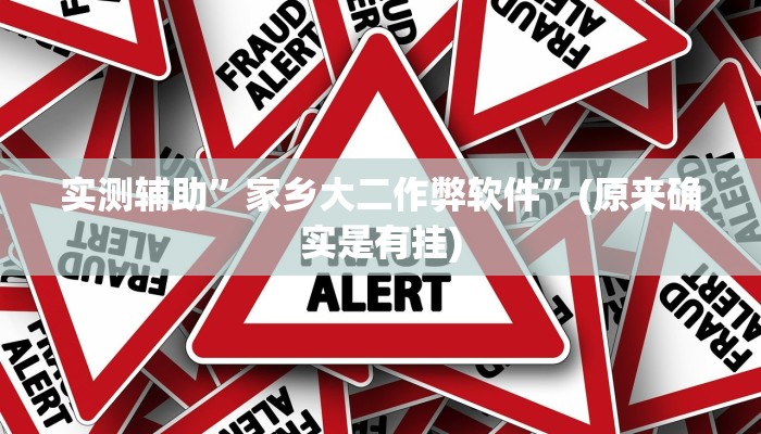 实测辅助”家乡大二作弊软件”(原来确实是有挂)
