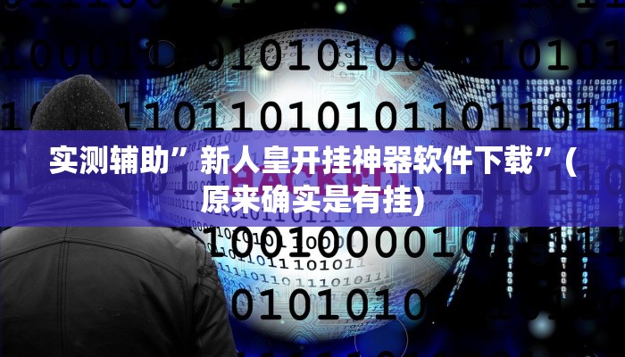 实测辅助”新人皇开挂神器软件下载”(原来确实是有挂)