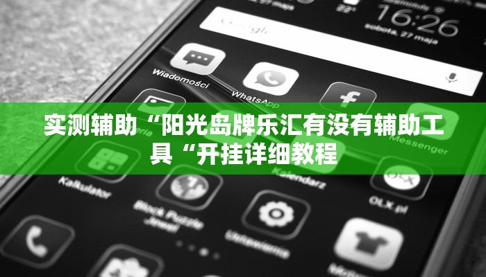 实测辅助“阳光岛牌乐汇有没有辅助工具“开挂详细教程