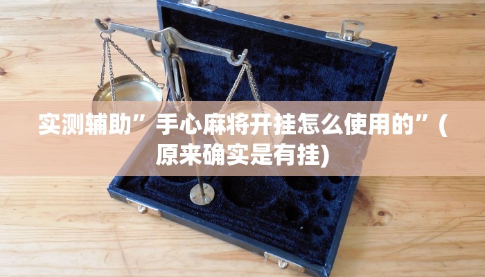 实测辅助”手心麻将开挂怎么使用的”(原来确实是有挂)