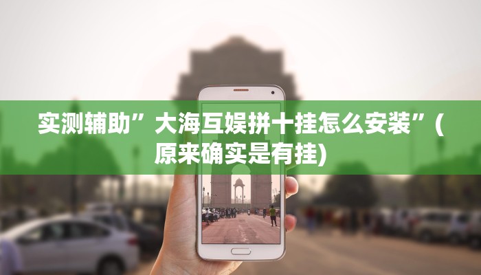 实测辅助”大海互娱拼十挂怎么安装”(原来确实是有挂)