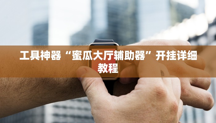 工具神器“蜜瓜大厅辅助器”开挂详细教程