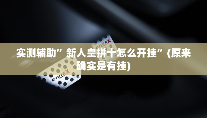 实测辅助”hhpoker开挂神器软件下载”(原来确实是有挂)