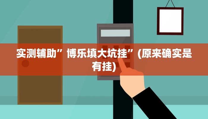 实测辅助”博乐填大坑挂”(原来确实是有挂)