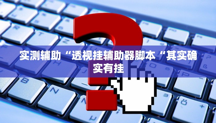 实测辅助“透视挂辅助器脚本“其实确实有挂