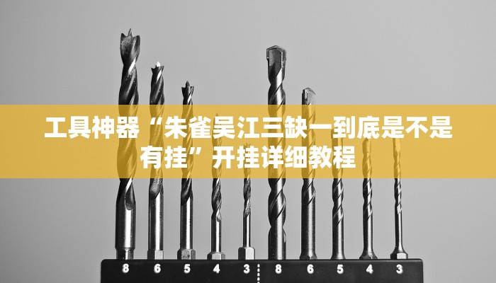 工具神器“朱雀吴江三缺一到底是不是有挂”开挂详细教程