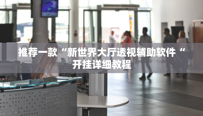 推荐一款“新世界大厅透视辅助软件“开挂详细教程