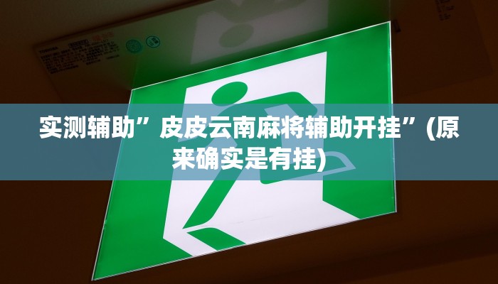 推荐一款“边锋干瞪眼开挂“其实确实有挂