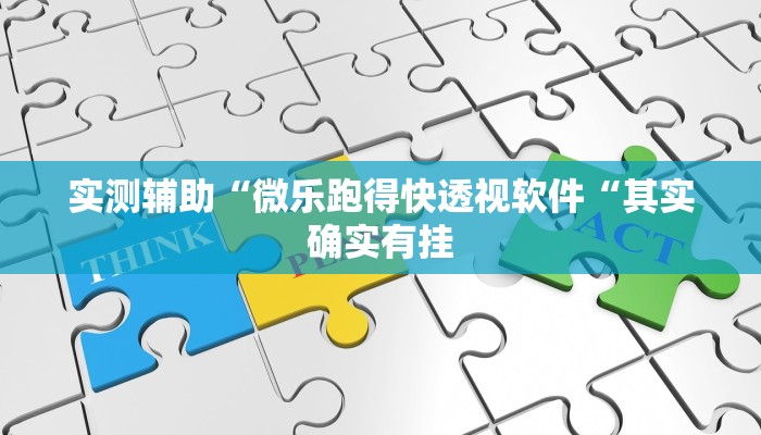 实测辅助“微乐跑得快透视软件“其实确实有挂