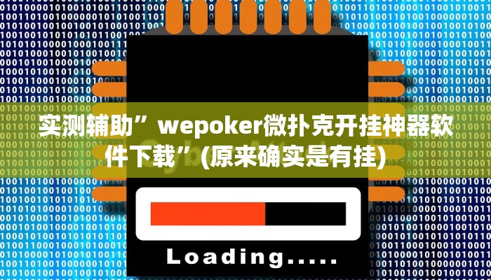 实测辅助”wepoker微扑克开挂神器软件下载”(原来确实是有挂)