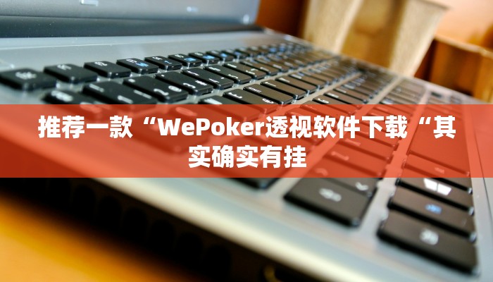 推荐一款“WePoker透视软件下载“其实确实有挂