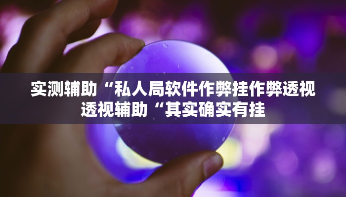 实测辅助“私人局软件作弊挂作弊透视透视辅助“其实确实有挂