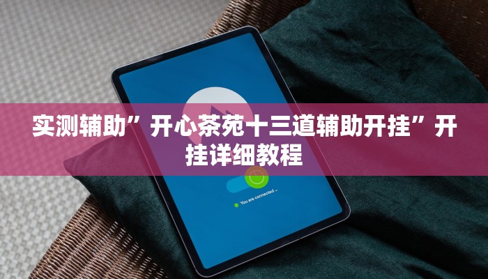 实测辅助”开心茶苑十三道辅助开挂”开挂详细教程