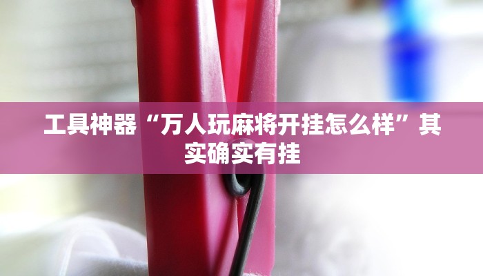 工具神器“万人玩麻将开挂怎么样”其实确实有挂