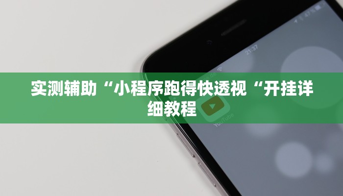 实测辅助“小程序跑得快透视“开挂详细教程