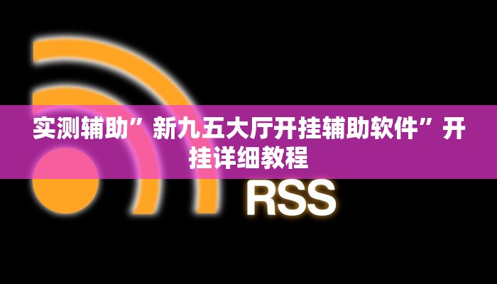 实测辅助”新九五大厅开挂辅助软件”开挂详细教程
