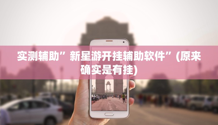 实测辅助”新星游开挂辅助软件”(原来确实是有挂)