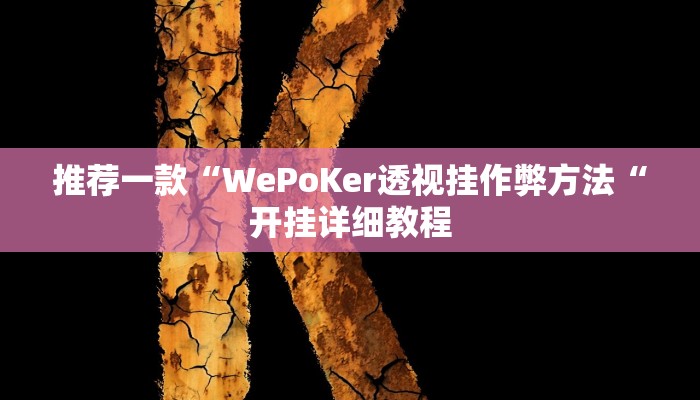 实测辅助”老友福建棋牌开挂教程”(原来确实是有挂)