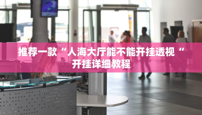 推荐一款“人海大厅能不能开挂透视“开挂详细教程