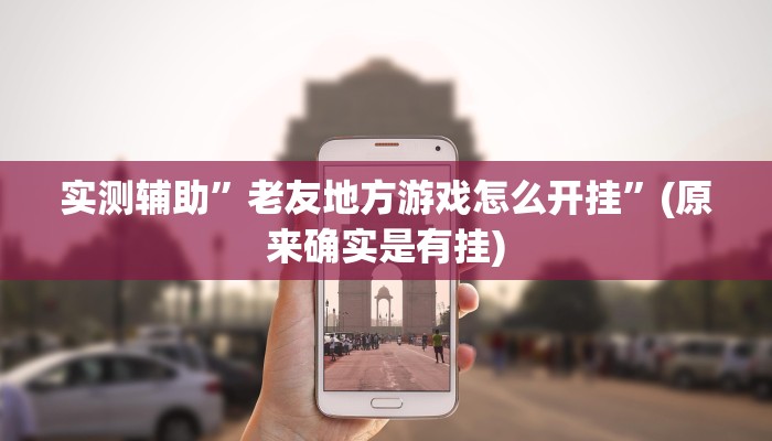 实测辅助”老友地方游戏怎么开挂”(原来确实是有挂)