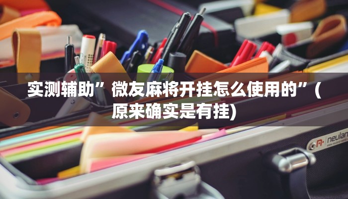 实测辅助”微友麻将开挂怎么使用的”(原来确实是有挂)