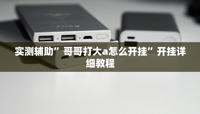 实测辅助”哥哥打大a怎么开挂”开挂详细教程